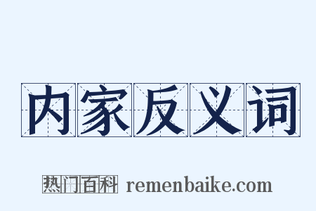 内家反义词是什么意思的图片